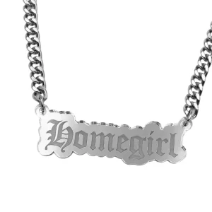 Necklaces^Haus Of Dizzy 'Homegirl' Plate Necklace