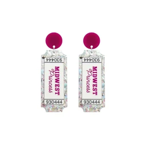 Earrings^Haus Of Dizzy 'Hometown Honey' Ticket Earrings