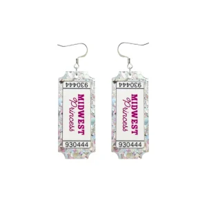 Earrings^Haus Of Dizzy 'Hometown Honey' Ticket Earrings