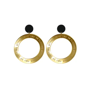 Earrings^Haus Of Dizzy 'I Love You So Fucking Much' Hoops