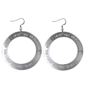 Earrings^Haus Of Dizzy 'I Love You So Fucking Much' Hoops