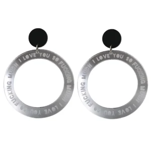 Earrings^Haus Of Dizzy 'I Love You So Fucking Much' Hoops
