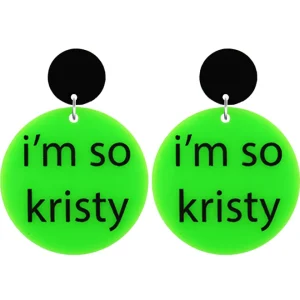 Earrings^Haus Of Dizzy 'i'm so ...' Custom Circle Earrings