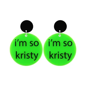 Earrings^Haus Of Dizzy 'i'm so ...' Custom Circle Earrings