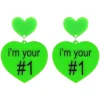 Earrings^Haus Of Dizzy 'i'm your #1' Heart Earrings