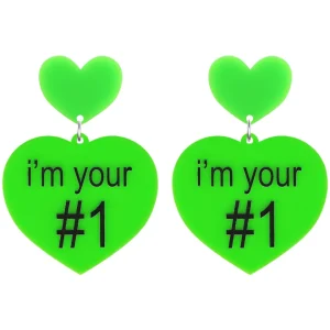 Earrings^Haus Of Dizzy 'i'm your #1' Heart Earrings