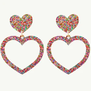 Earrings | Barbie Hearts^Haus Of Dizzy 'Limited Edition' Barbie Heart Earrings