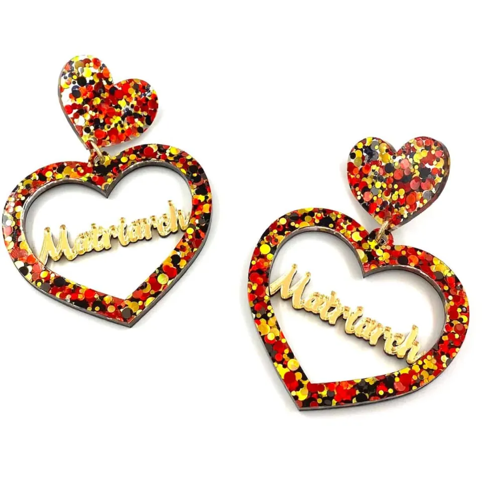 haus_of_dizzy_matriarch_d_0.webp Earrings^Haus Of Dizzy 'Matriarch' 3D Heart Earrings