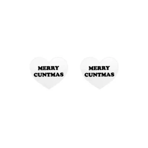 Earrings^Haus Of Dizzy 'Merry C*ntmas' Stud Earrings