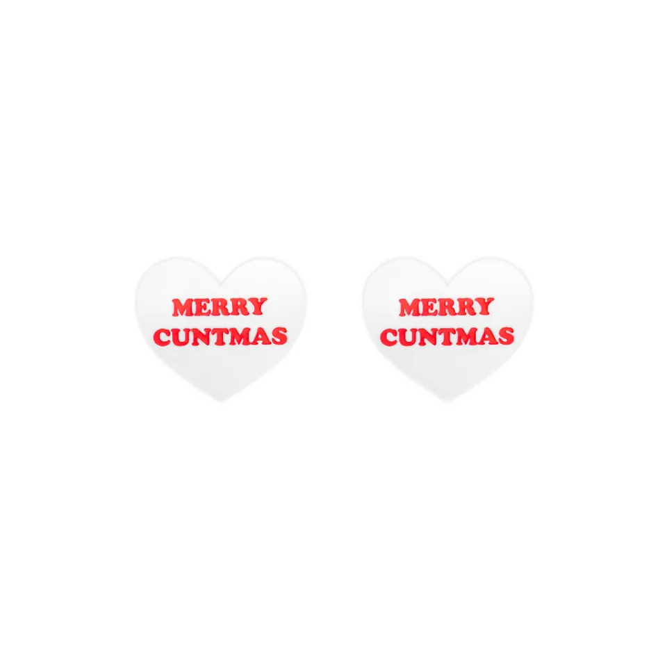 haus_of_dizzy_merry_cntma_1-1.webp Earrings^Haus Of Dizzy 'Merry C*ntmas' Stud Earrings