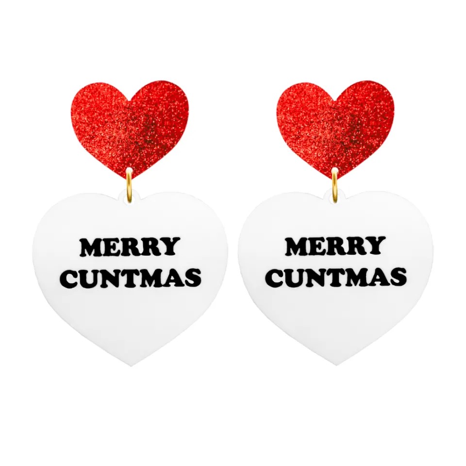 haus_of_dizzy_merry_cntma_1.webp Earrings^Haus Of Dizzy 'Merry C*ntmas' Earrings