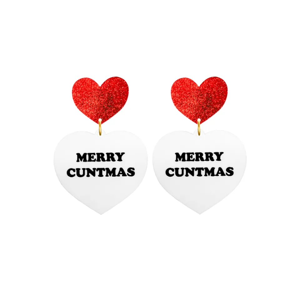 haus_of_dizzy_merry_cntma_2.webp Earrings^Haus Of Dizzy 'Merry C*ntmas' Earrings
