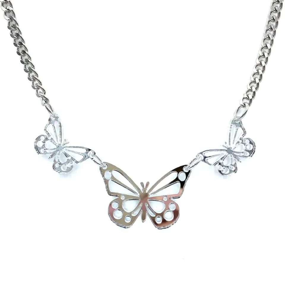 haus_of_dizzy_mirrored_bu_0.webp Necklaces^Haus Of Dizzy Mirrored Butterfly Necklace