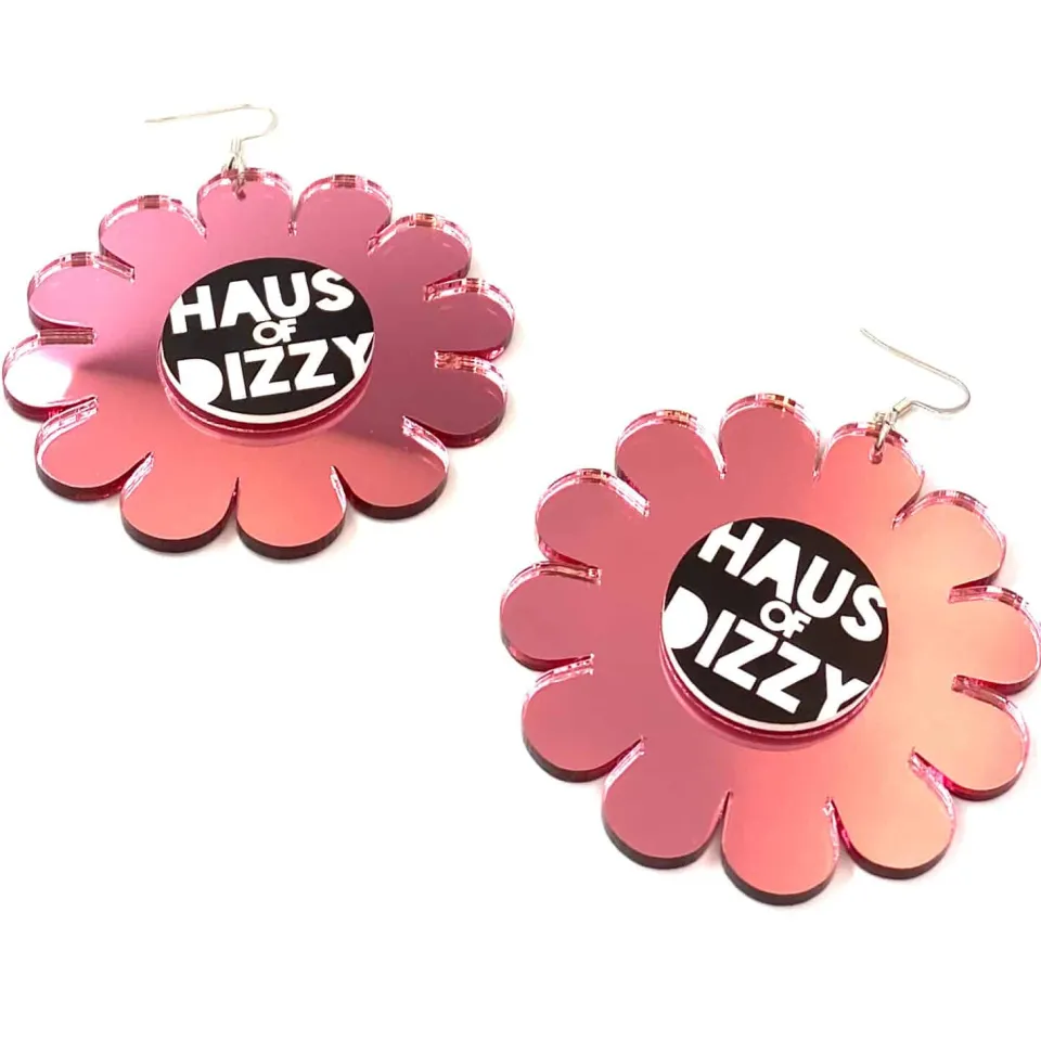 haus_of_dizzy_mirrored_di_0.webp Earrings^Haus Of Dizzy Mirrored 'Dizzy Daisy' Earrings