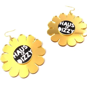 Earrings^Haus Of Dizzy Mirrored 'Dizzy Daisy' Earrings