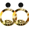 Earrings^Haus Of Dizzy Mirrored Eye Hoops
