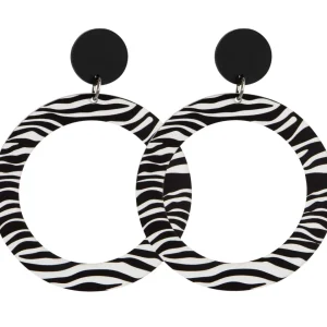 Earrings^Haus Of Dizzy Monochrome Hoop Earrings