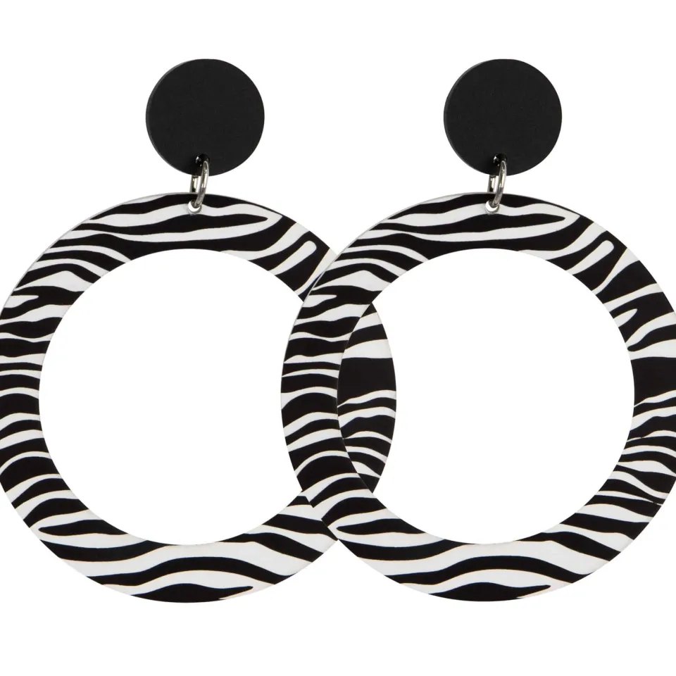 haus_of_dizzy_monochrome__1.webp Earrings^Haus Of Dizzy Monochrome Hoop Earrings