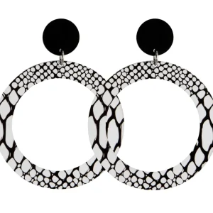 Earrings^Haus Of Dizzy Monochrome Hoop Earrings