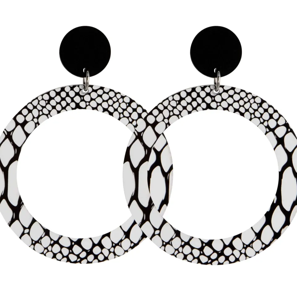 haus_of_dizzy_monochrome__2.webp Earrings^Haus Of Dizzy Monochrome Hoop Earrings