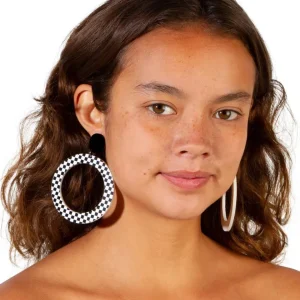 Earrings^Haus Of Dizzy Monochrome Hoop Earrings