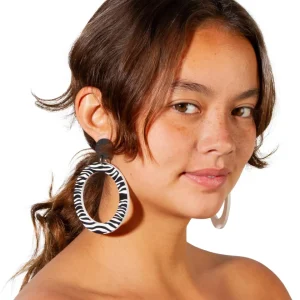 Earrings^Haus Of Dizzy Monochrome Hoop Earrings
