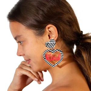 Earrings^Haus Of Dizzy Neon 'Be Kind' Heart Earrings