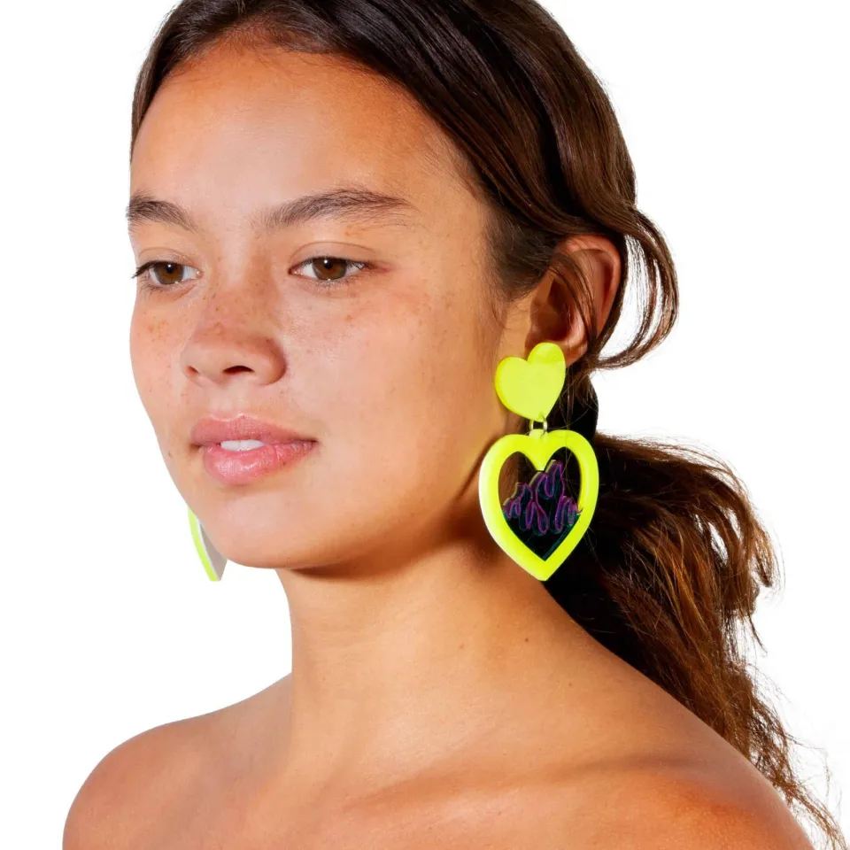 haus_of_dizzy_neon_flame__5.webp Earrings^Haus Of Dizzy Neon Flame Heart Earrings