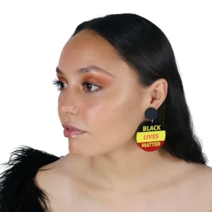 Earrings^Haus Of Dizzy 'No Justice No Peace / Black Lives Matter'