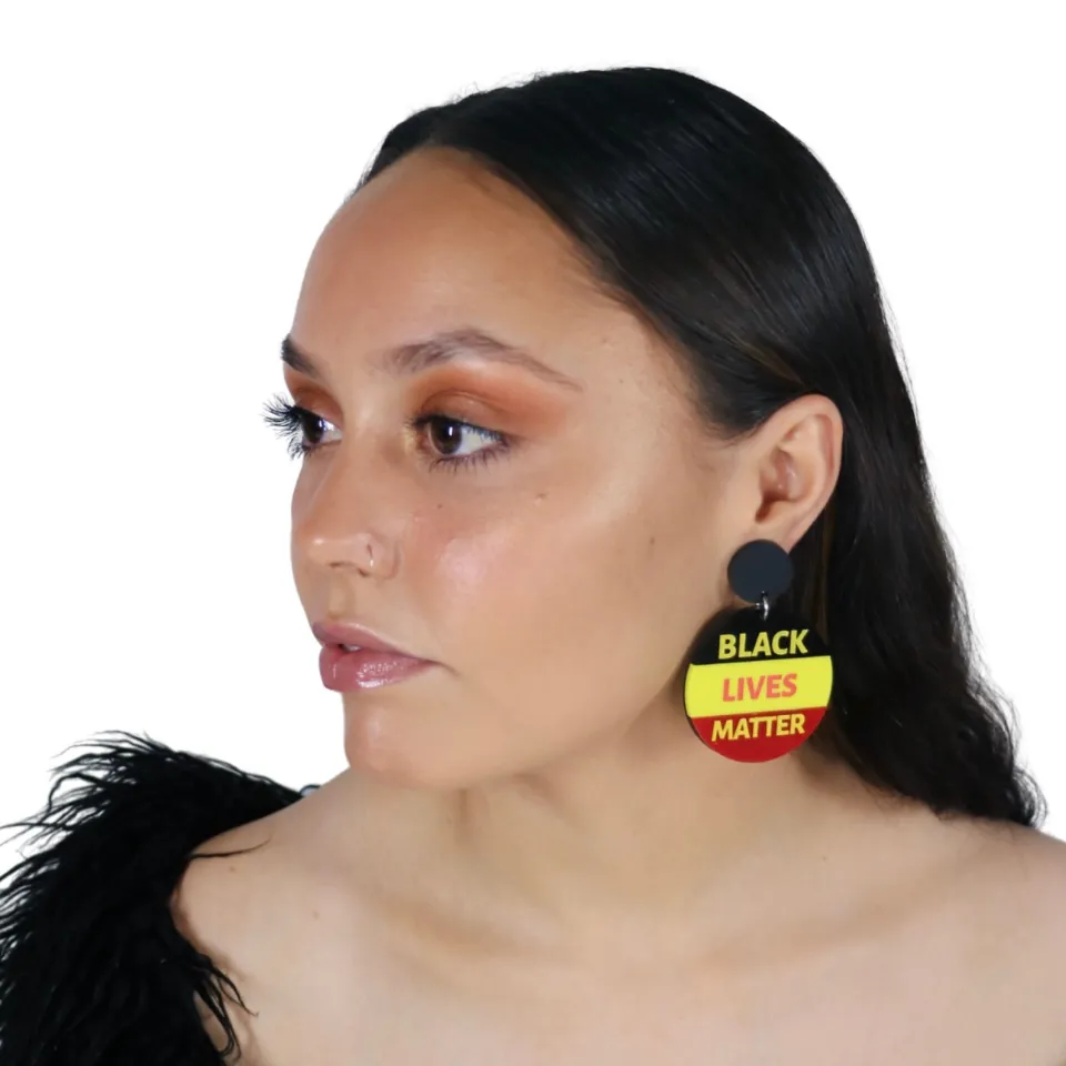 haus_of_dizzy_no_justice__0.webp Earrings^Haus Of Dizzy 'No Justice No Peace / Black Lives Matter'