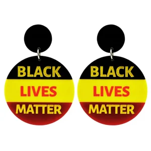 Earrings^Haus Of Dizzy 'No Justice No Peace / Black Lives Matter'