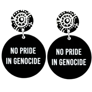 Earrings^Haus Of Dizzy 'No Pride in Genocide' Earrings
