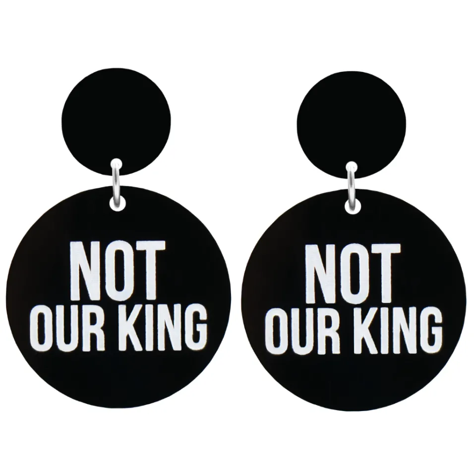 haus_of_dizzy_not_our_kin_0.webp Earrings^Haus Of Dizzy 'Not our King' Earrings