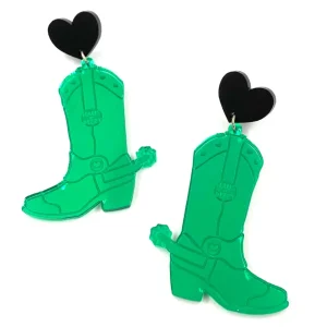 Earrings^Haus Of Dizzy 'Pony Up' Cowgirl Boot Earrings