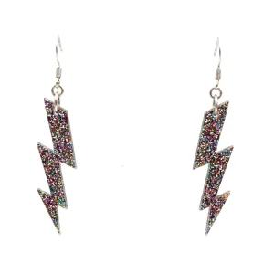 Earrings^Haus Of Dizzy Premium Glitter Bolt Earrings