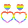 Earrings^Haus Of Dizzy 'Pride Flag' Barbie Heart Earrings ?️?