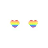 Earrings^Haus Of Dizzy 'Pride Flag' Heart Studs ?️?