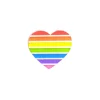 Pins/Patches | Earrings^Haus Of Dizzy 'Pride Flag' Heart Pin ?️?