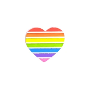 Pins/Patches | Earrings^Haus Of Dizzy 'Pride Flag' Heart Pin ?️?