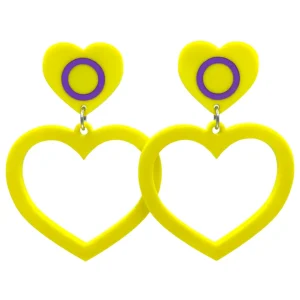 Earrings^Haus Of Dizzy 'Pride Flag' Barbie Heart Earrings ?️?