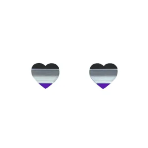 Earrings^Haus Of Dizzy 'Pride Flag' Heart Studs ?️‍?