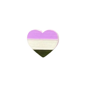 Pins/Patches | Earrings^Haus Of Dizzy 'Pride Flag' Heart Pin ?️‍?