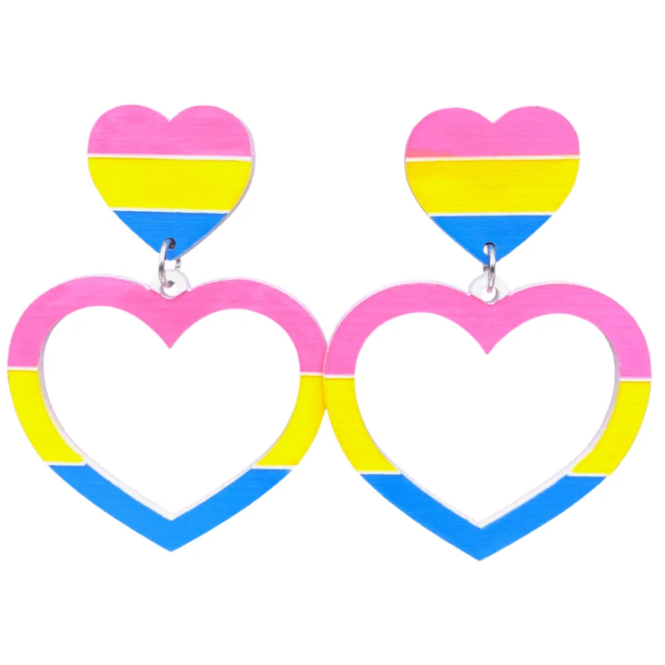 haus_of_dizzy_pride_flag__6-1.webp Earrings^Haus Of Dizzy 'Pride Flag' Barbie Heart Earrings ?️?