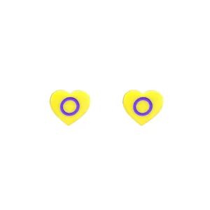 Earrings^Haus Of Dizzy 'Pride Flag' Heart Studs ?️‍?