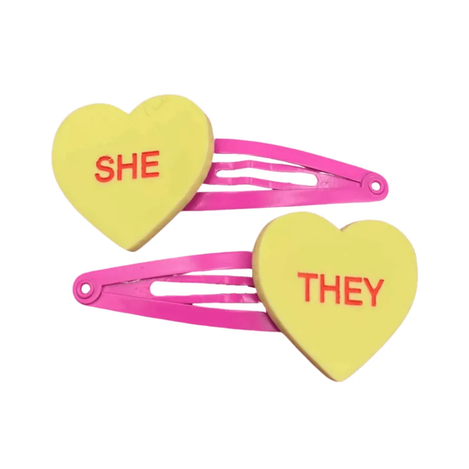 haus_of_dizzy_pronoun_gen_1-2.webp Hair Accessories^Haus Of Dizzy Pronoun 'Gentle Reminder' Candy Heart Hair Clips