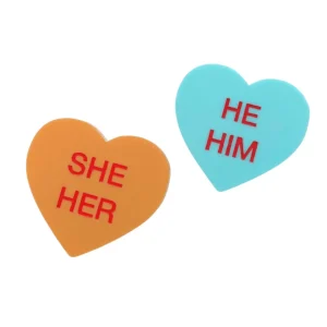 Pins/Patches^Haus Of Dizzy Pronoun 'Gentle Reminder' Candy Heart Pin