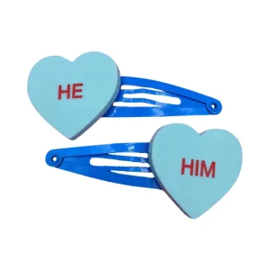 Hair Accessories^Haus Of Dizzy Pronoun 'Gentle Reminder' Candy Heart Hair Clips