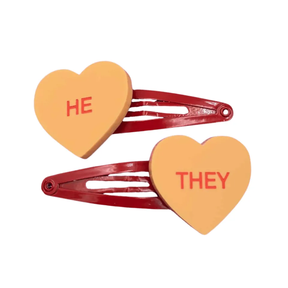 haus_of_dizzy_pronoun_gen_4-2.webp Hair Accessories^Haus Of Dizzy Pronoun 'Gentle Reminder' Candy Heart Hair Clips