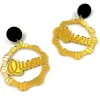 Bamboo Hoops | Earrings^Haus Of Dizzy 'Queen' Bamboo Hoops