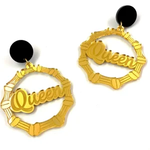 Bamboo Hoops | Earrings^Haus Of Dizzy 'Queen' Bamboo Hoops
